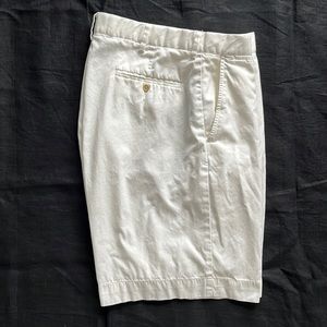 Polo Ralph Lauren Cream White Cotton Shorts 34 Waist